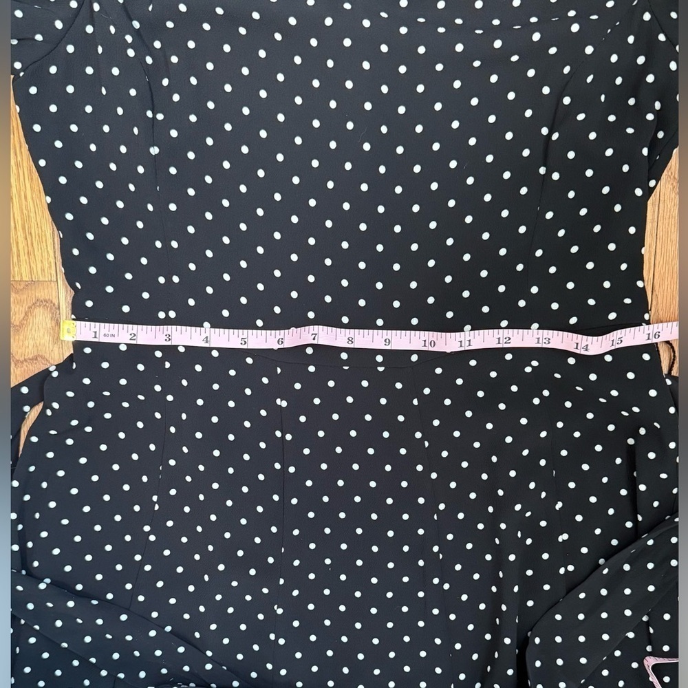 TALBOTS DITSY DOT FIT & FLARE DRESS SIZE 2 - Picture 3 of 8